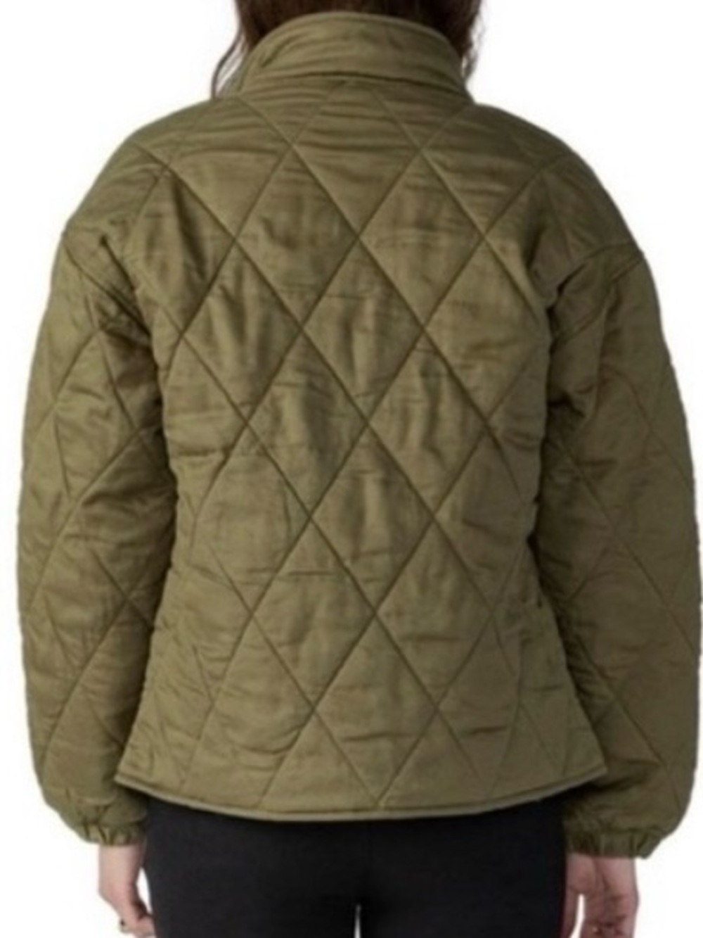 Green Quilted Dolman Jacket Social Standard by Sanctuary - Picture 5 of 7